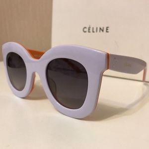 Celine Marta White Sunglasses