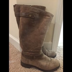 Naturalizer Suede Wide Calf Boots