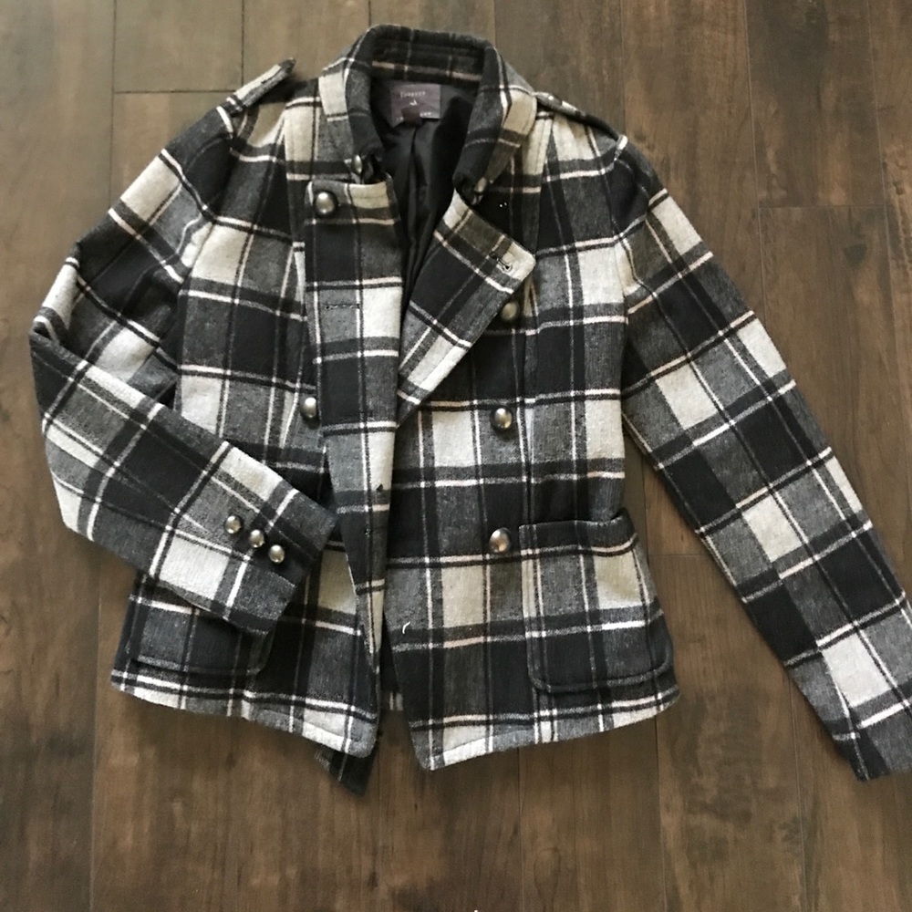 Pink and Gray Winter Pea Coat ❄️