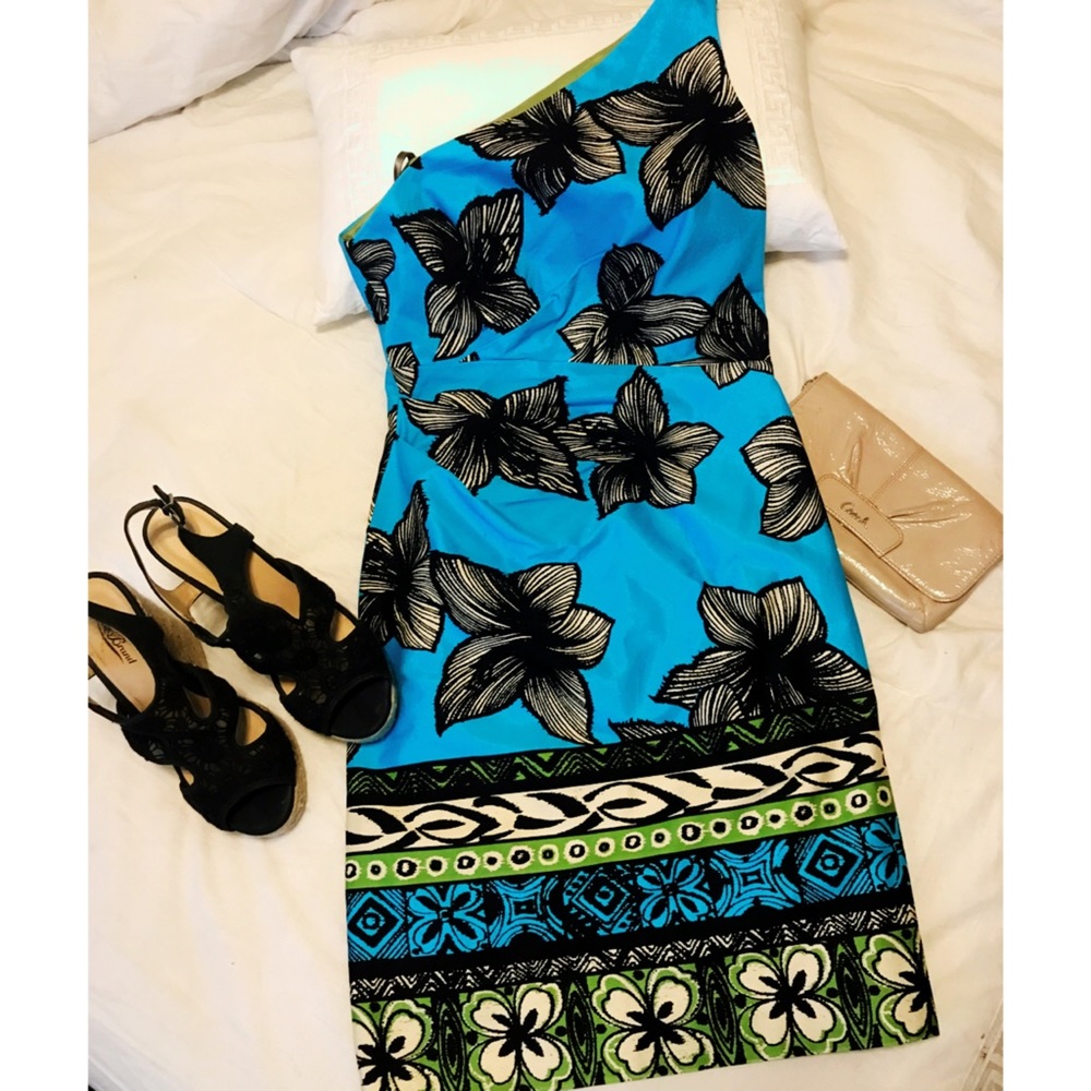 Blue One Shoulder Dress
