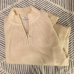 Vineyard Vines Cable Knit Quarter Zip