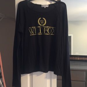 Wildfox Logo long sleeve top