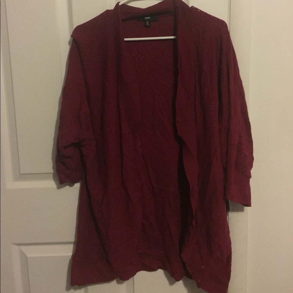 Mossimo red wine cardigan