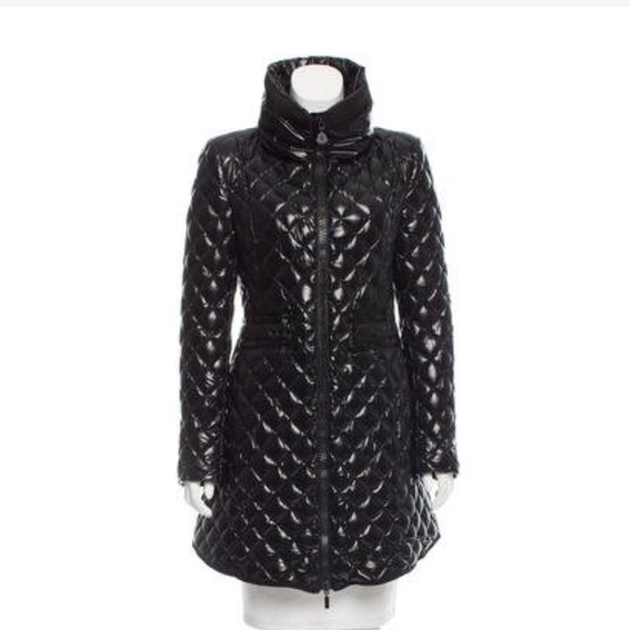 moncler womens quilted knee length parka moncler womens quilted knee length parka