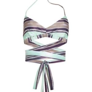Tori Praver Jasmine Wrap Around Top M