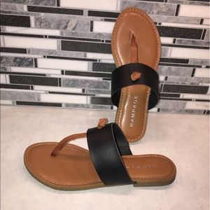 Rampage black and brown sandal