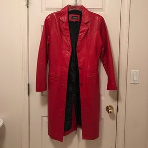 Kookie Red Leather Jacket