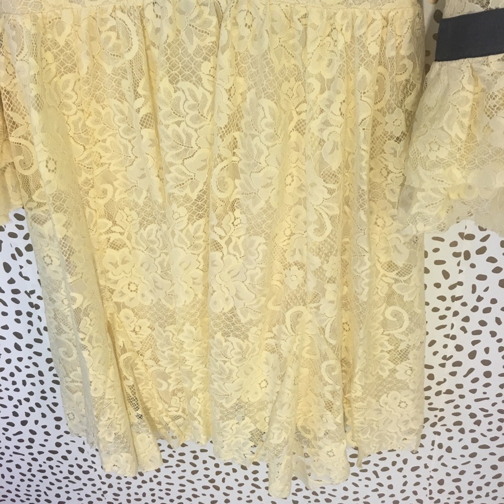 NWOT Free People Gilded Lace Dress - Picture 6 of 7