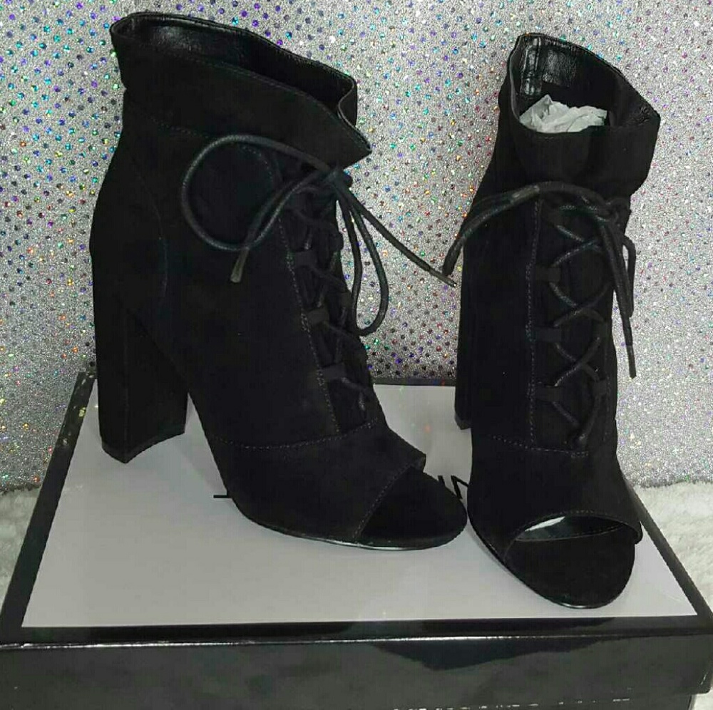 Nine West Beaton Peep Toe Booties