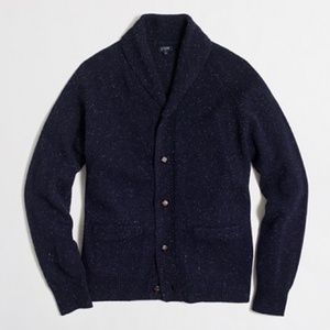 J. Crew Donegal cardigan shawl sweater in XL