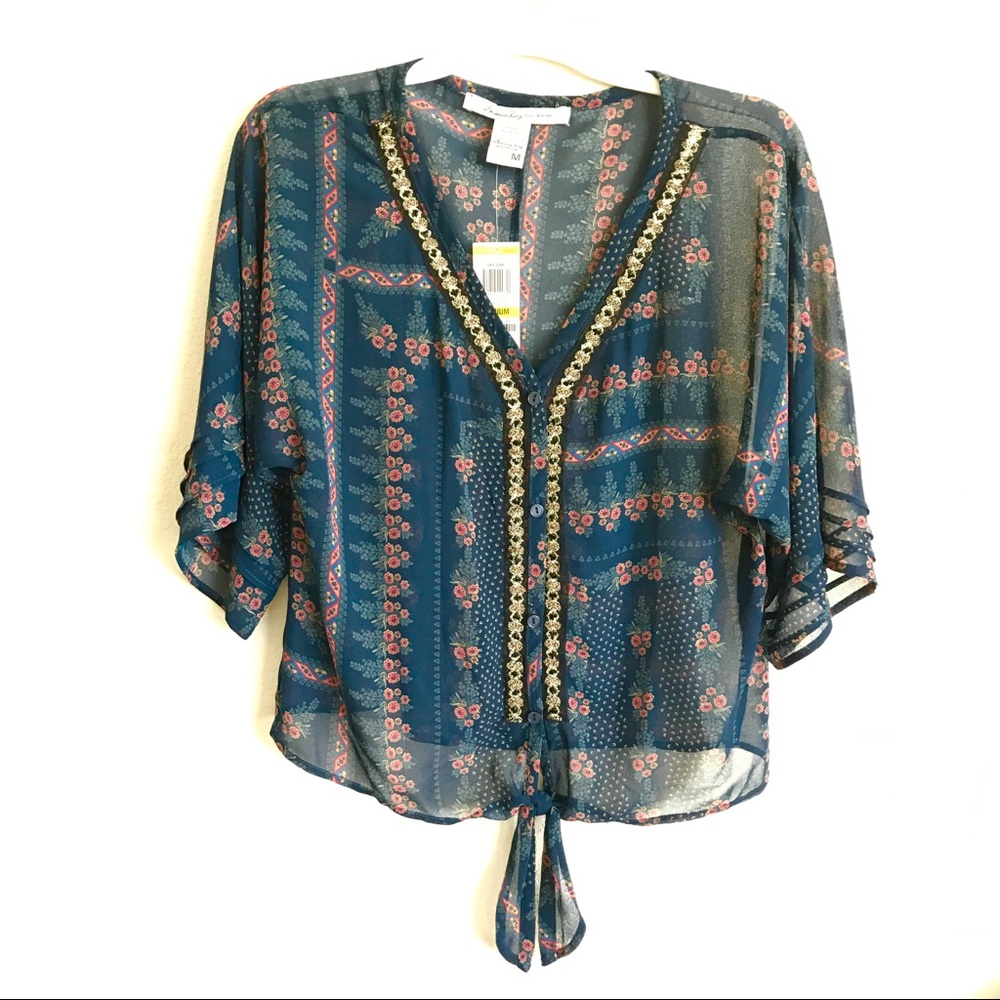 American Rag sheer blouse