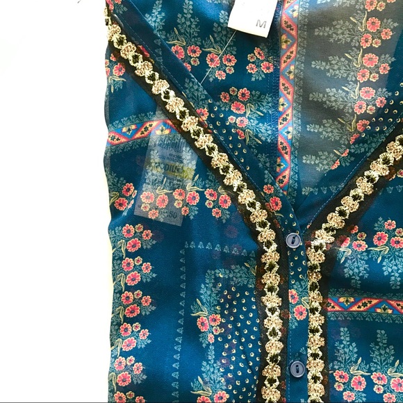 American Rag sheer blouse - Picture 3 of 8