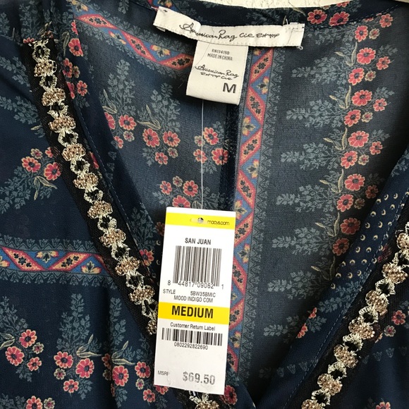 American Rag sheer blouse - Picture 4 of 8