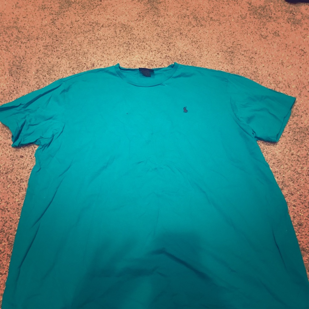 Turquoise blue polo