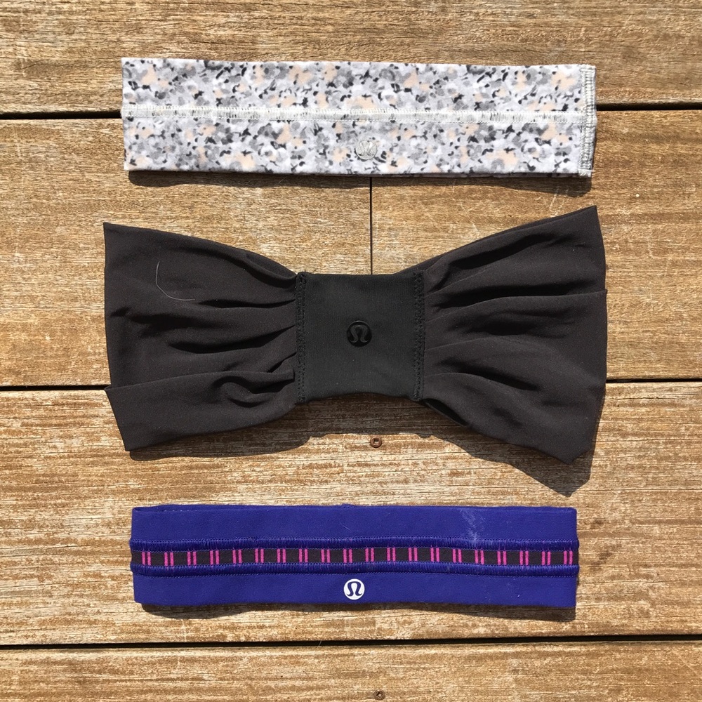 3 Lululemon Athletica Headbands