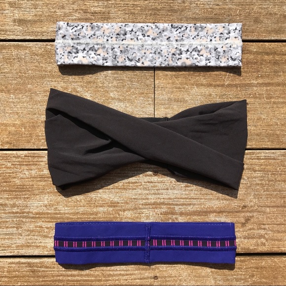 3 Lululemon Athletica Headbands - Picture 2 of 5