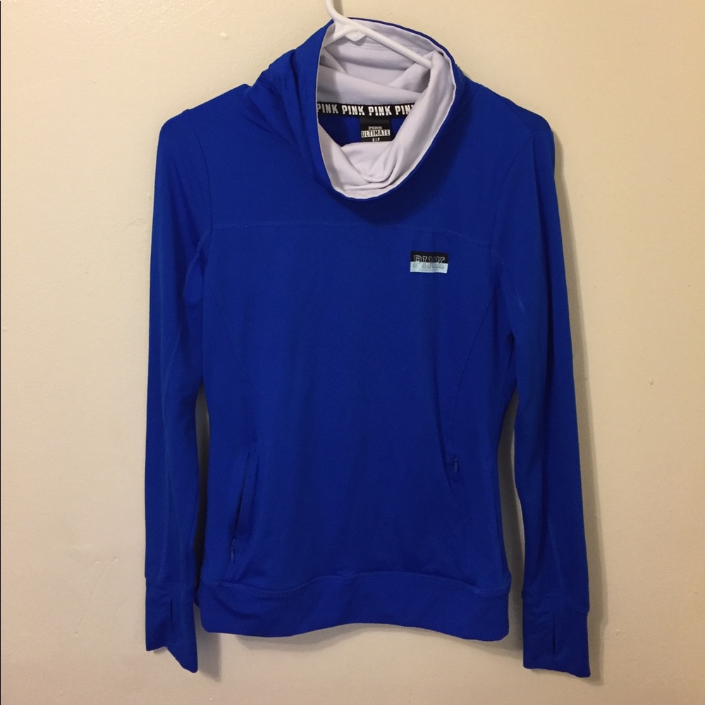Victoria Secret Coral Blue high neck pullover
