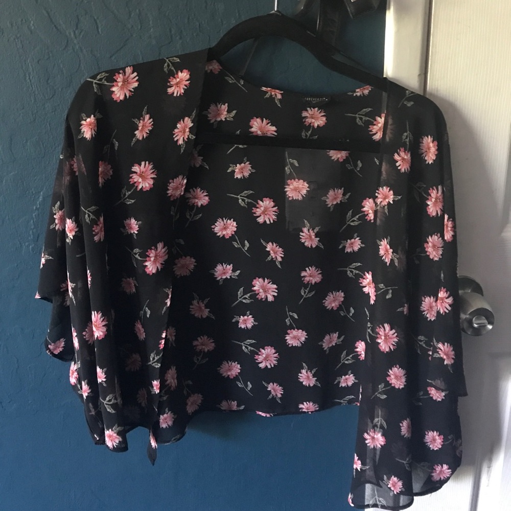 Cropped kimono