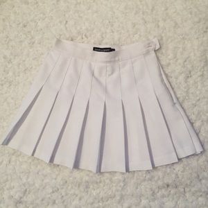 Gabardine White Tennis Skirt