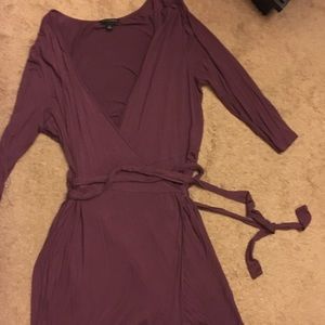 Banana Republic Purple Wrap Dress