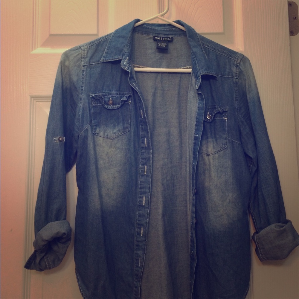 Wet seal denim shirt