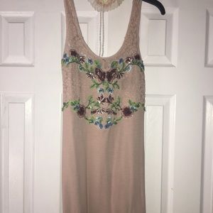 Free People Embellished Mini Dress