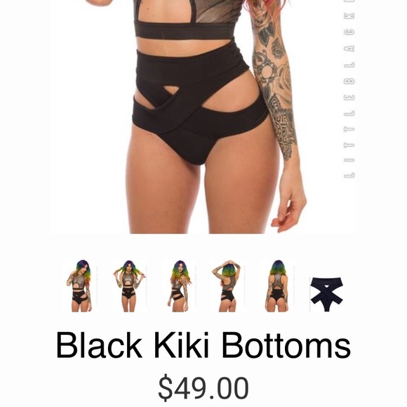 littleblackdiamond Pants - Little Black Diamond Black Kiki Rave Bottoms