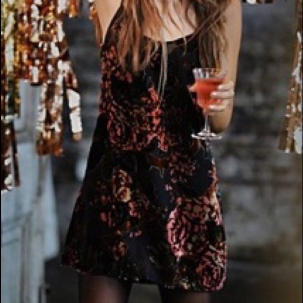 Velvet Burnout Slip Dress