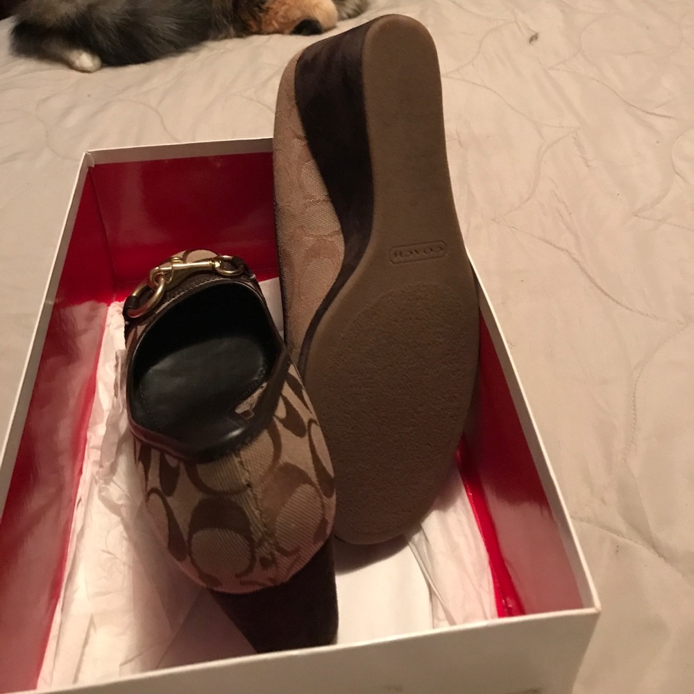Coach khaki/mah women's shoes