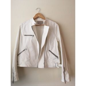BANANA REPUBLIC Moto white jacket