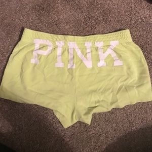 Yellow PINK cotton shorts