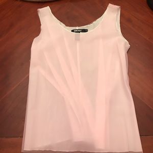 DKNY pink tank blouse