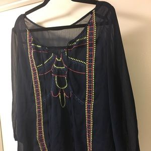 Sheer peasant top