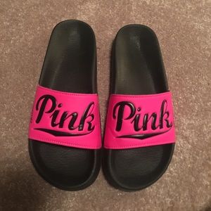 Victoria's Secret pink Slides