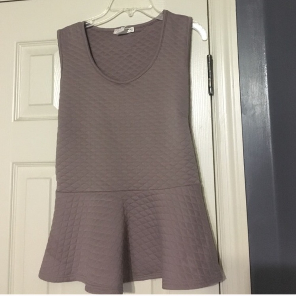 Peplum thick ruffle shirt