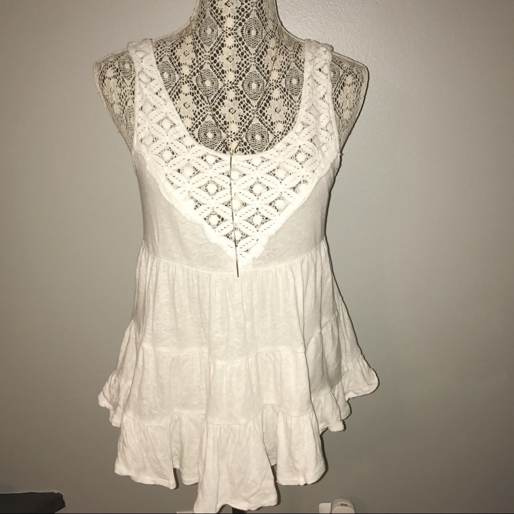 BOHO FREE PEOPLE CROCHET TOP