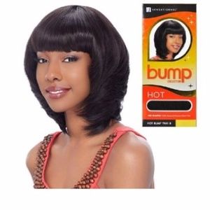 Human Hair Blend Weave Sensationnel Bump Yaki 8"