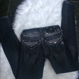 Miss me black skinny jeans . Size 25.