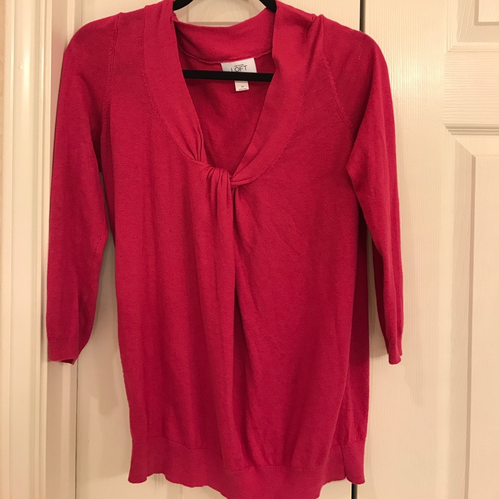 Fuchsia Pink LOFT Blouse 🔥