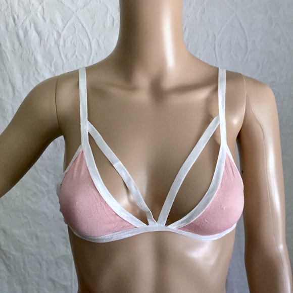 SHEIN Other - Pink and White Bralette