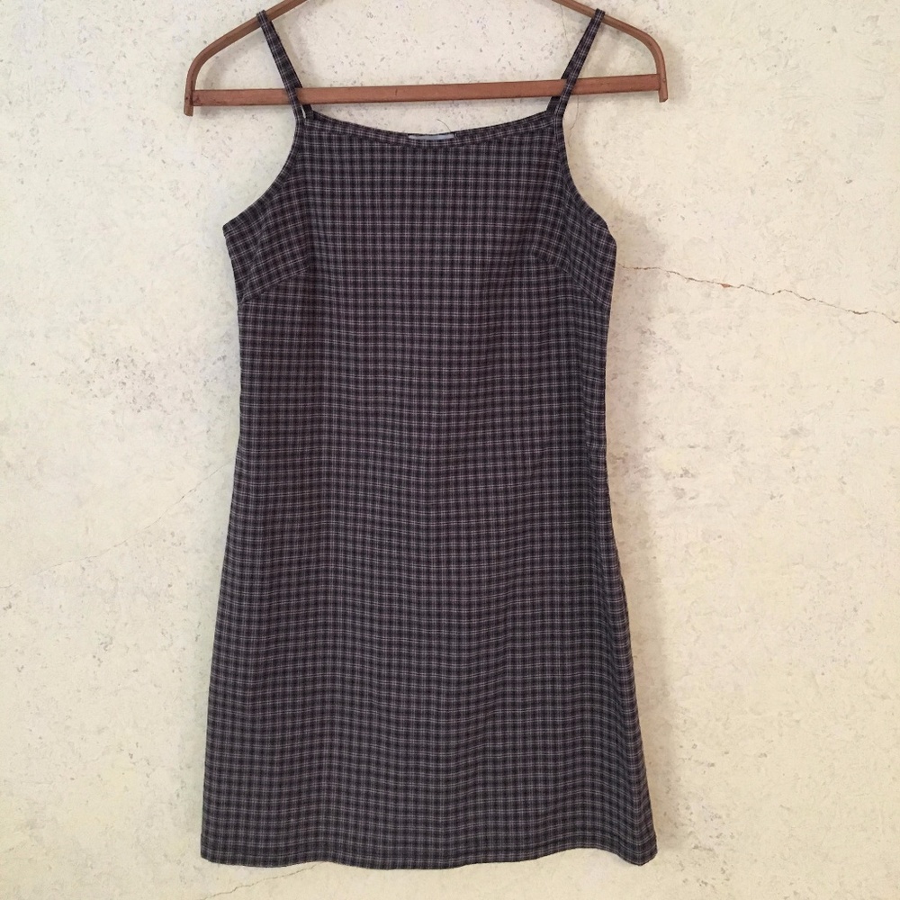 Hana plaid semi-fitted dress