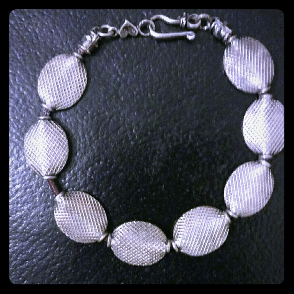 90s vintage bracelet chunky silver beads