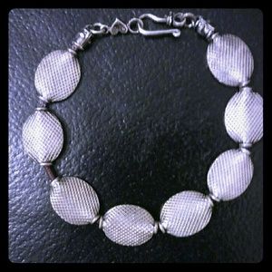90s vintage bracelet chunky silver beads
