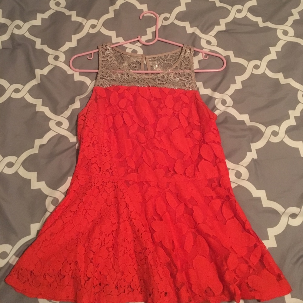 Anthropologie Orange Peplum Top!