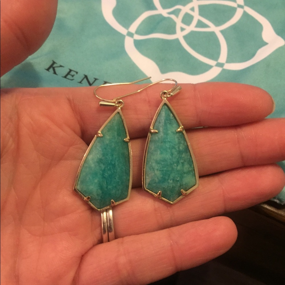 Kendra Scott Carla Green Amazonite Earrings