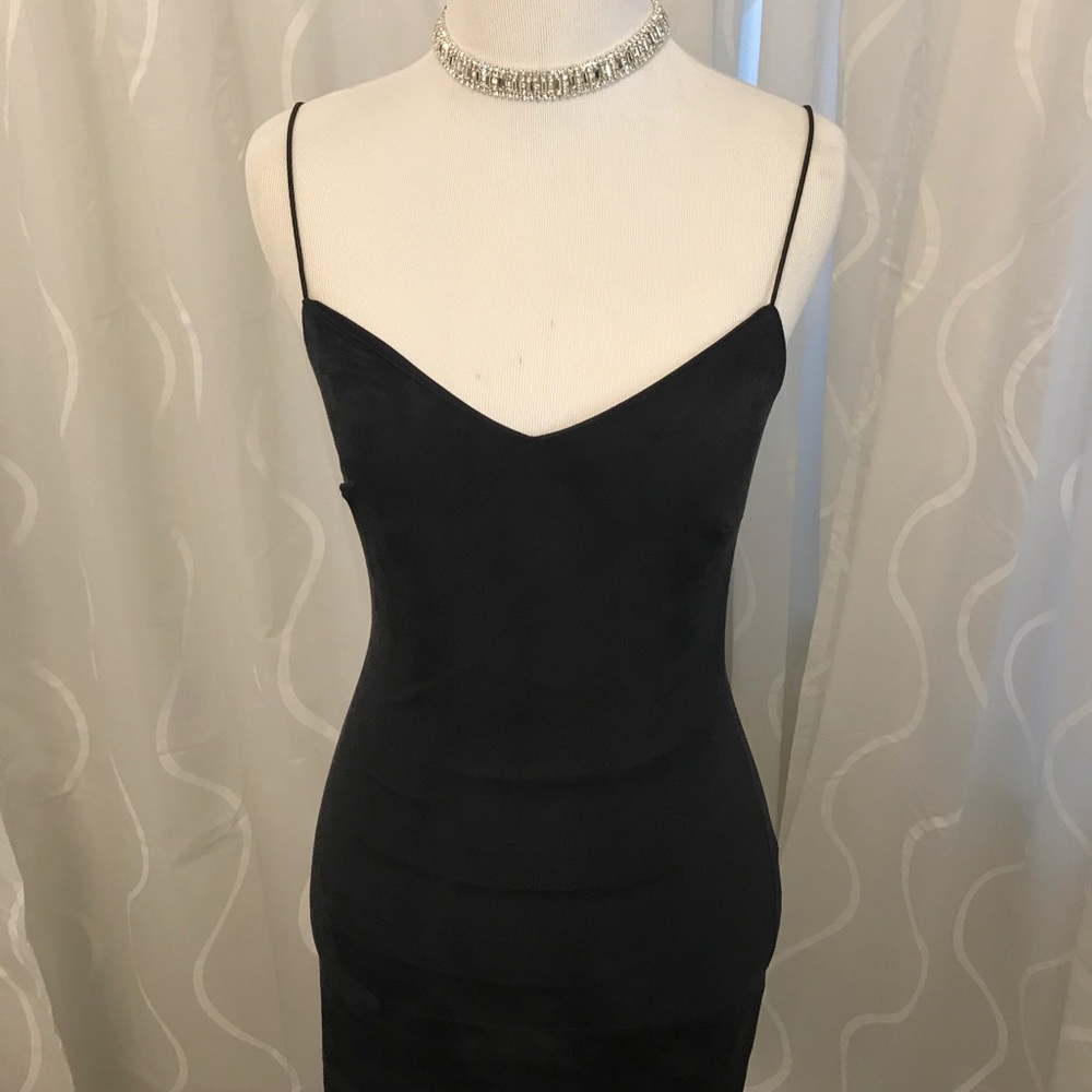 Never worn Black Suede Dress