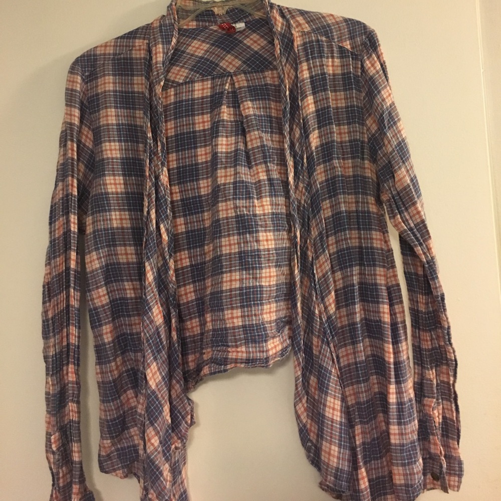 Plaid cardigan