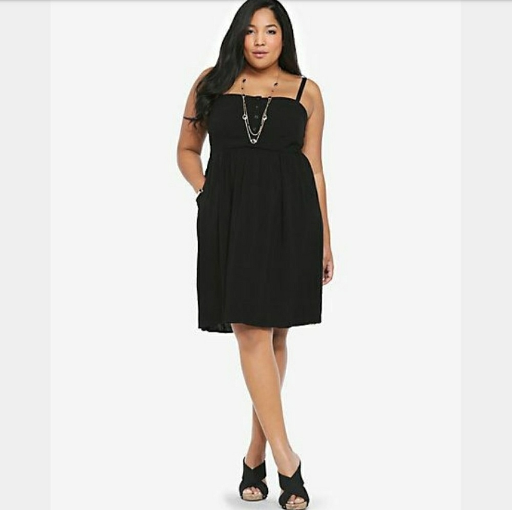 Torrid Button Front Challis Dress - Size 1 (1X)