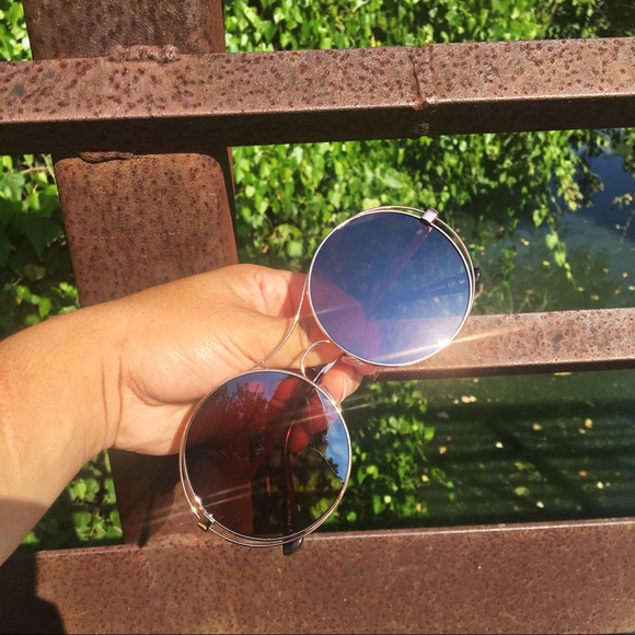 "Boho Chic" Oversized Flat Lens Round Aviators - Picture 4 of 4