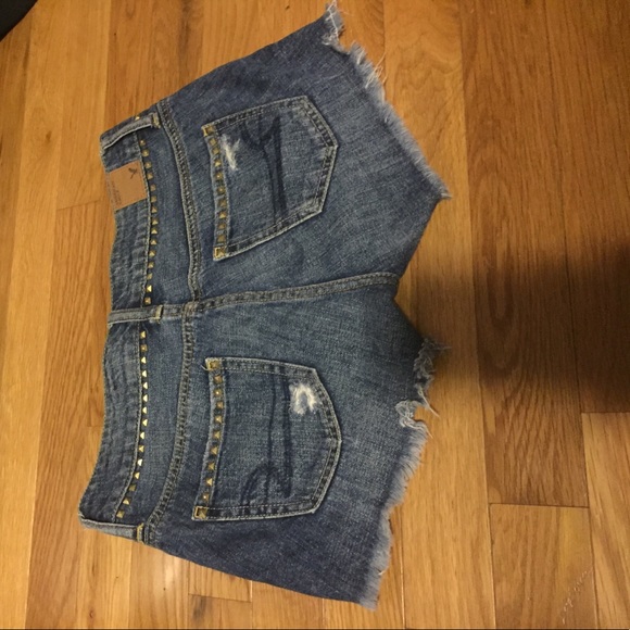 Studded American Eagle Denim Shorts - Picture 2 of 3